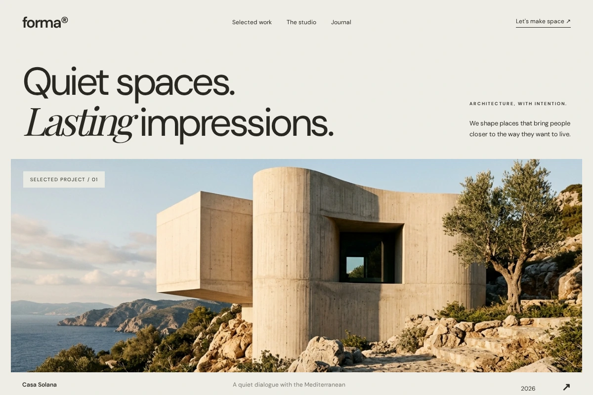 Forma: Space to think differently.