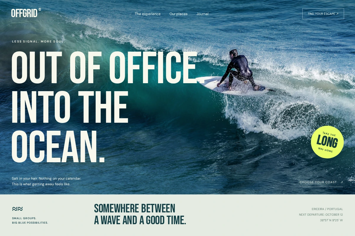 Offgrid: Find your own kind of nowhere.